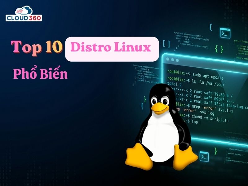 Top 10 distro linux phổ biến