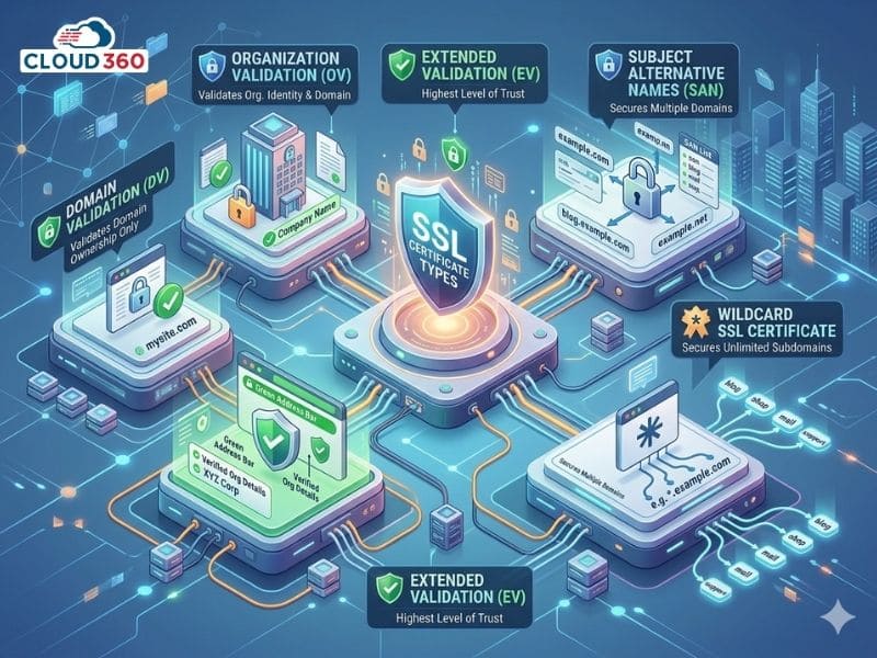 Các loại chứng chỉ SSL