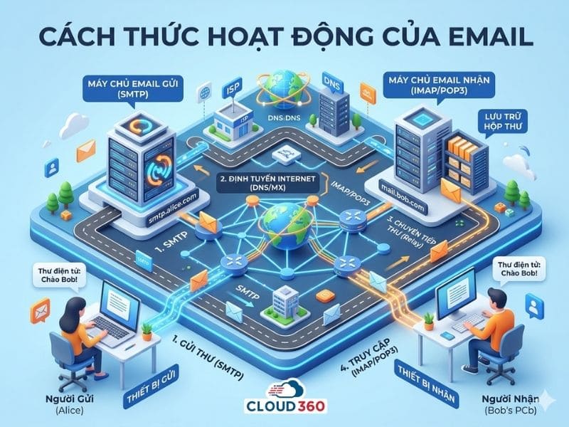Cách thức hoạt động của email