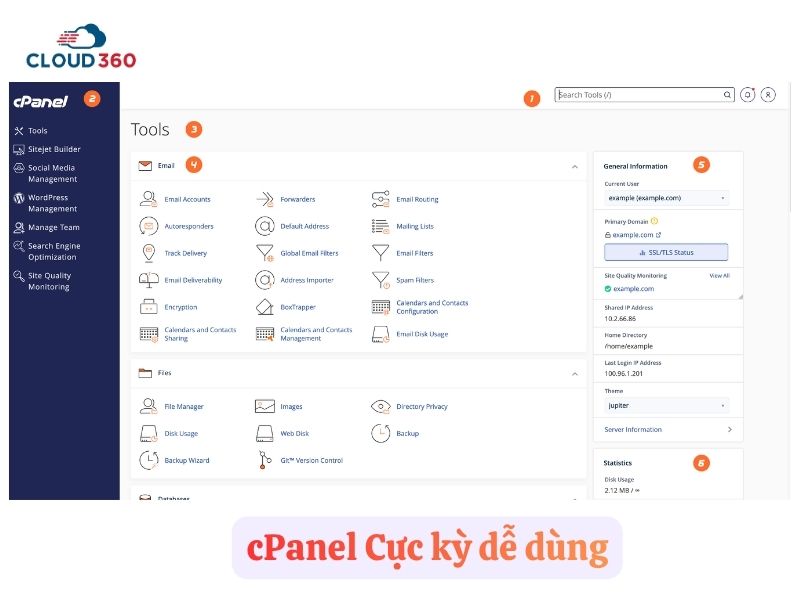 cPanel cực kỳ dễ dùng