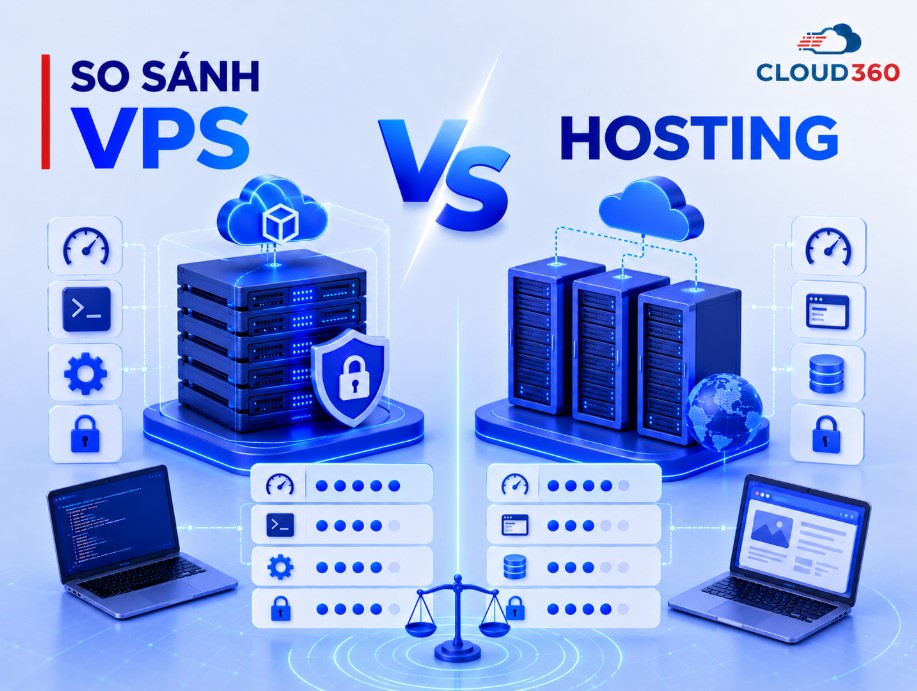 So sánh VPS và Hosting: Nên chọn loại nào cho website?