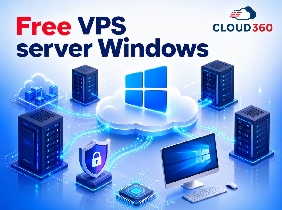 Top 5 nhà cung cấp Free VPS Server Windows đáng chú ý năm 2026