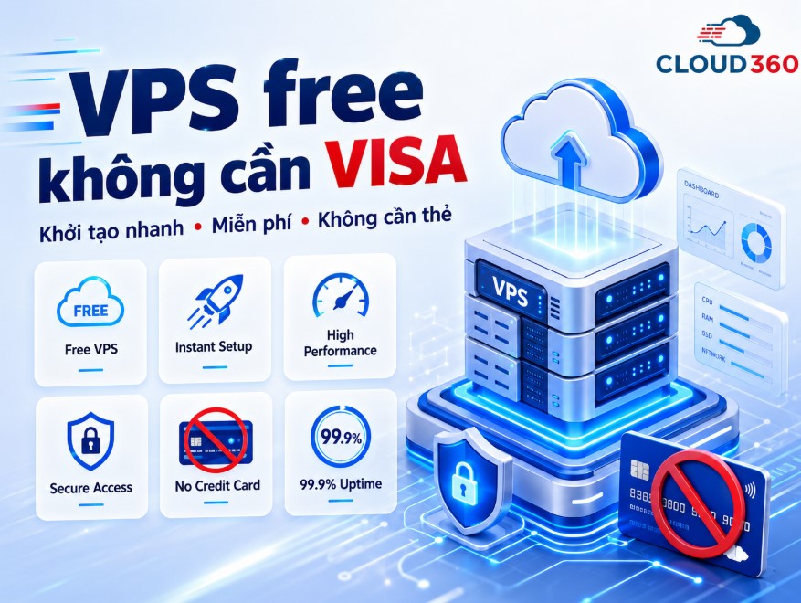 Top 8+ nhà cung cấp VPS Free không cần Visa cập nhật mới nhất