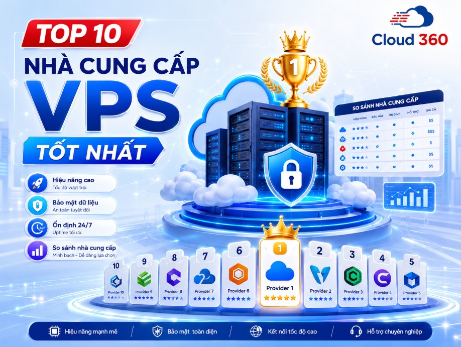 Top 10+ nhà cung cấp VPS tốt nhất hiện nay, uy tín, ổn định